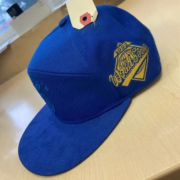 RARE EXCLUSIVE BLUE JAY 38/100 1992 NWT TORONTO BLUE JAYS 5’s WORLD SERIES CAP - Picture 9 of 14